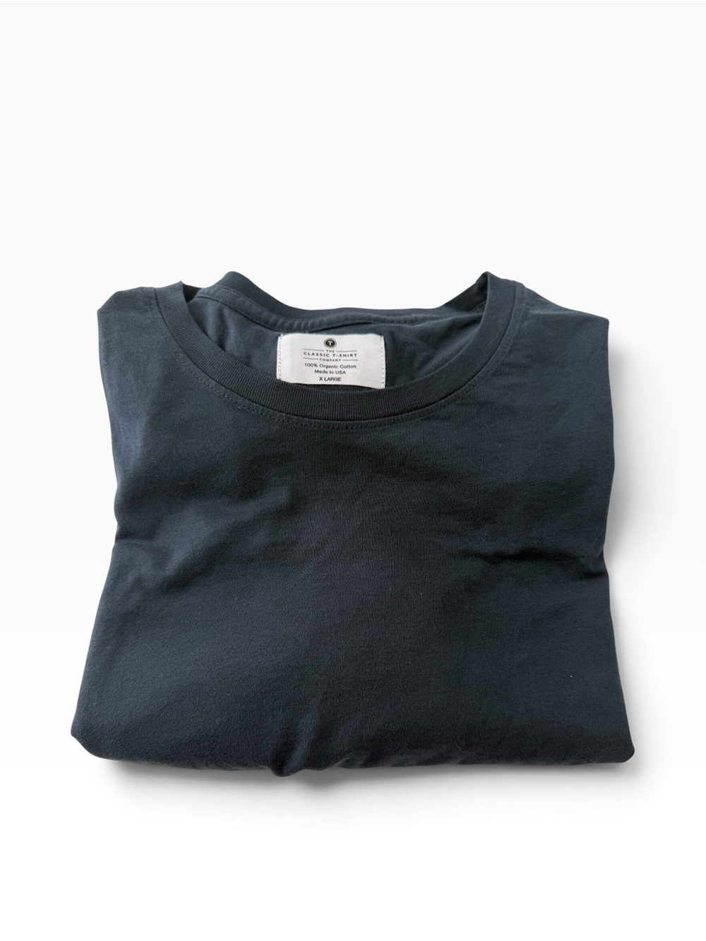 The Classic T-Shirt Co Crew Neck 100% Organic Cotton Top Women’s Luxury Size XL